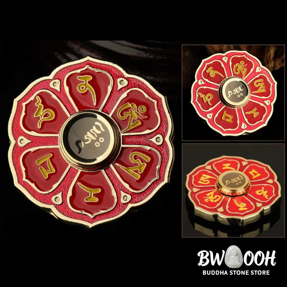 Buddha Stones Six True Words Fidget Spinner Blessing Finger Hand Spinner Decoration (Extra 30% Off | USE CODE: FS30)