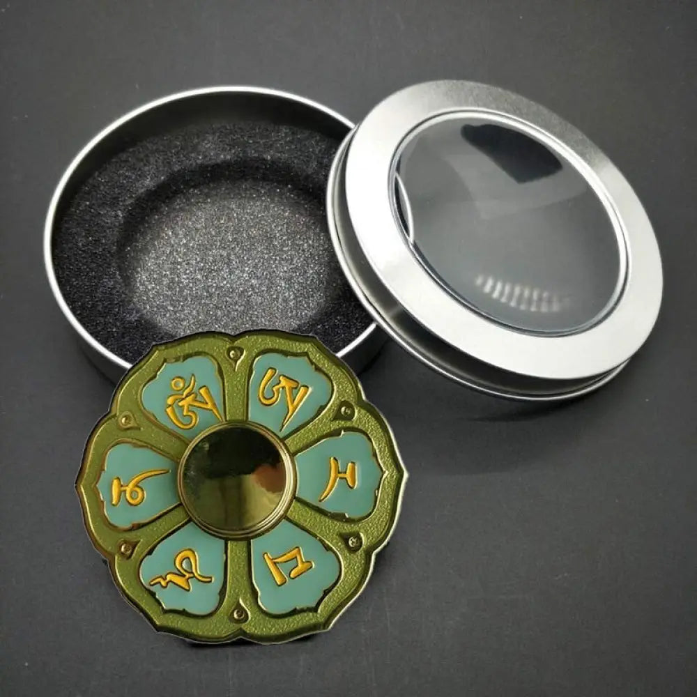 Buddha Stones Six True Words Fidget Spinner Blessing Finger Hand Spinner Decoration (Extra 30% Off | USE CODE: FS30)