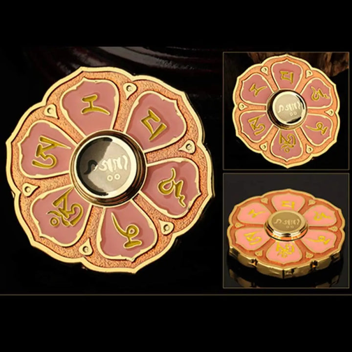 Buddha Stones Six True Words Fidget Spinner Blessing Finger Hand Spinner Decoration (Extra 30% Off | USE CODE: FS30)