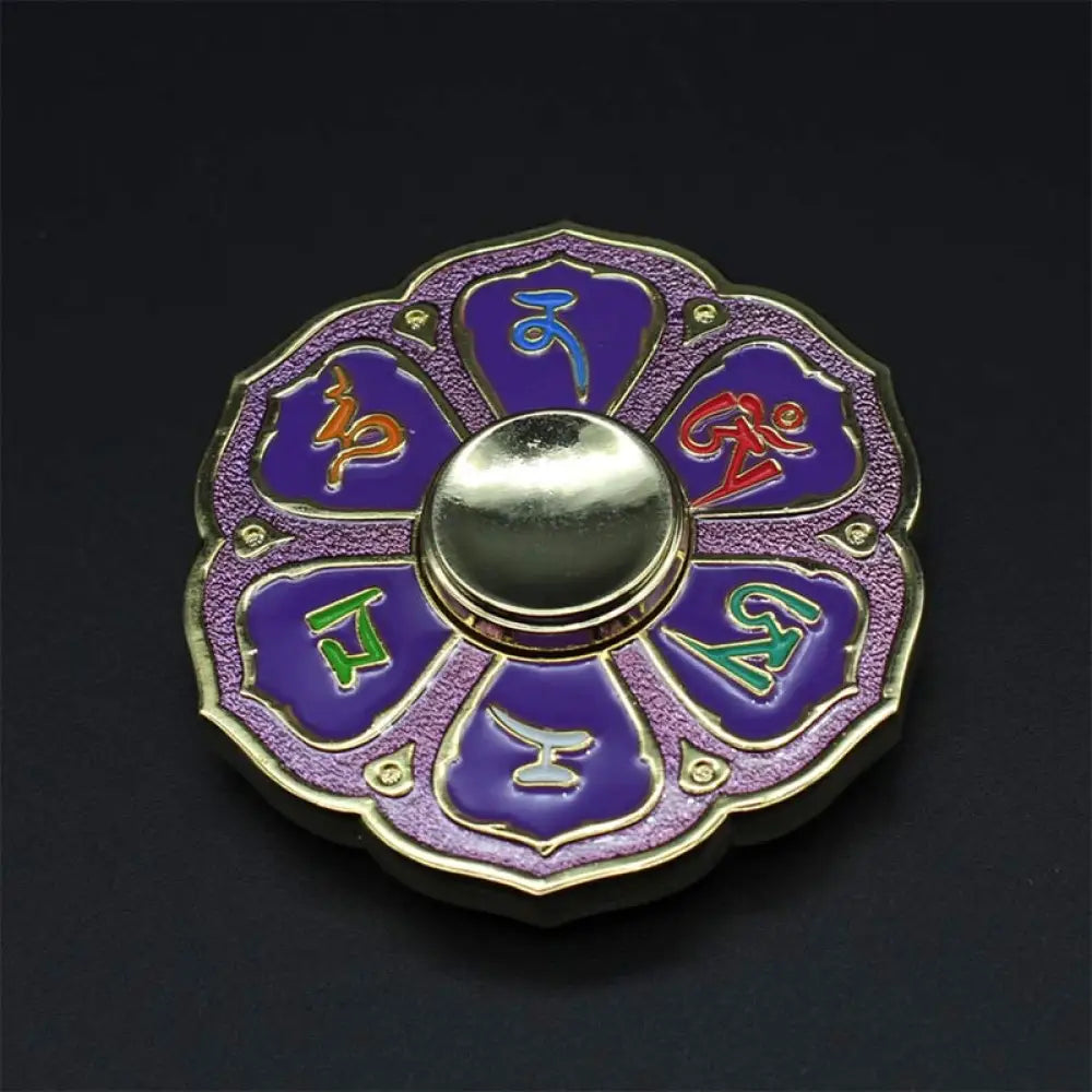 Buddha Stones Six True Words Fidget Spinner Blessing Finger Hand Spinner Decoration (Extra 30% Off | USE CODE: FS30)