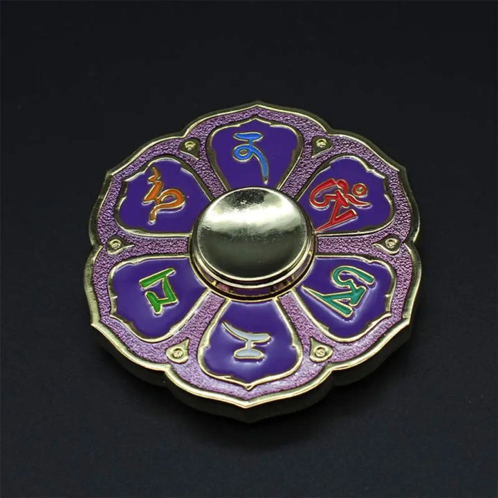 Buddha Stones Six True Words Fidget Spinner Blessing Finger Hand Spinner Decoration (Extra 30% Off | USE CODE: FS30)