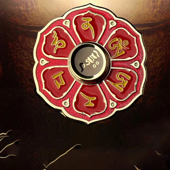 Buddha Stones Six True Words Fidget Spinner Blessing Finger Hand Spinner Decoration (Extra 30% Off | USE CODE: FS30)