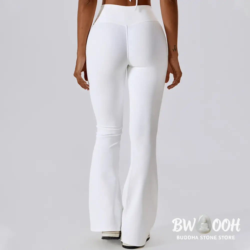 BWOOOH lotus print yoga pants - Sleeveless Crop Tank Top Flared Pants Sp