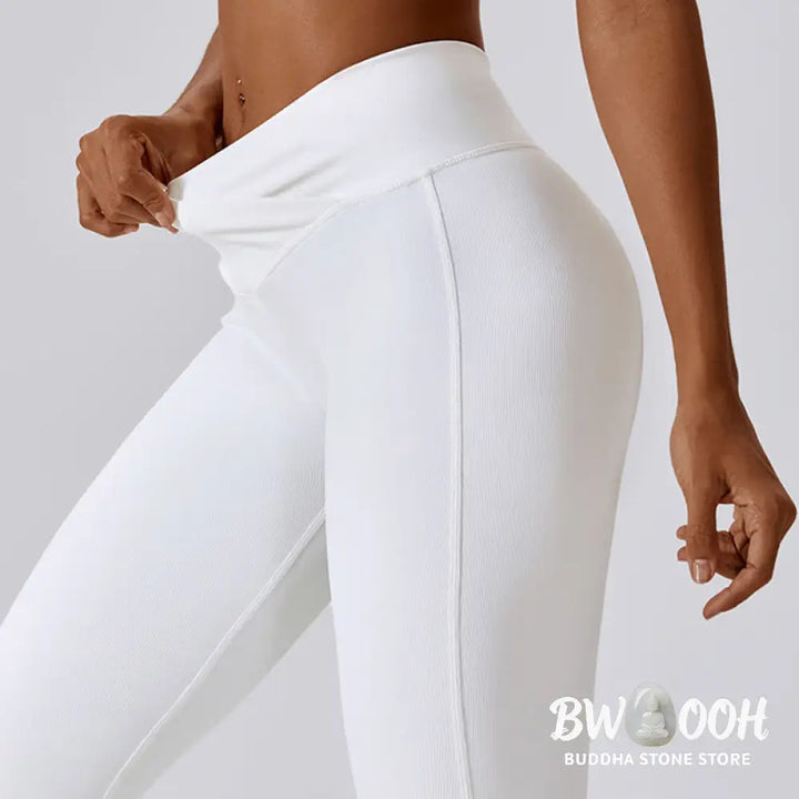 BWOOOH lotus print yoga pants - Sleeveless Crop Tank Top Flared Pants Sp
