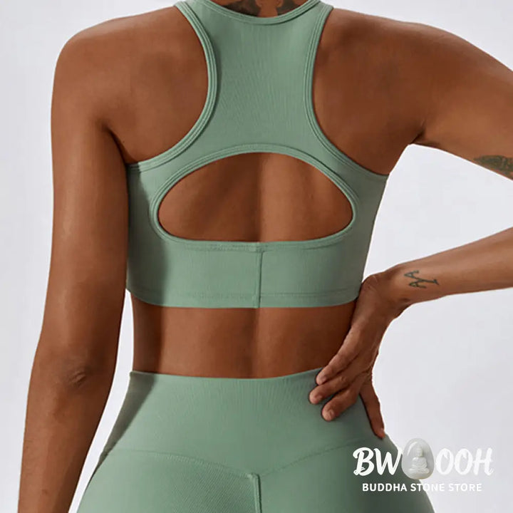 BWOOOH lotus print yoga pants - Sleeveless Crop Tank Top Flared Pants Sp
