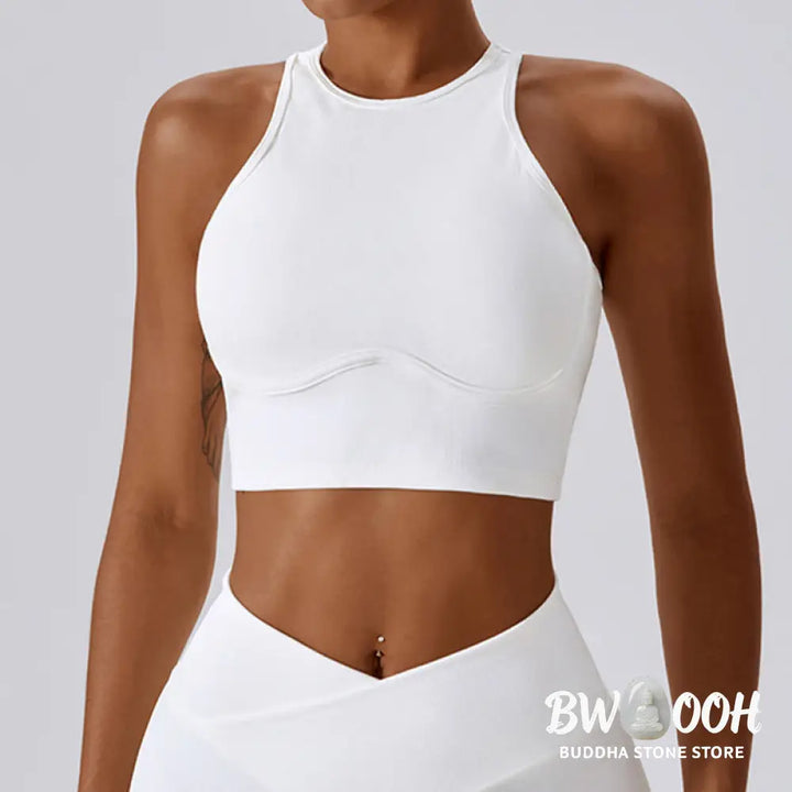 BWOOOH lotus print yoga pants - Sleeveless Crop Tank Top Flared Pants Sp