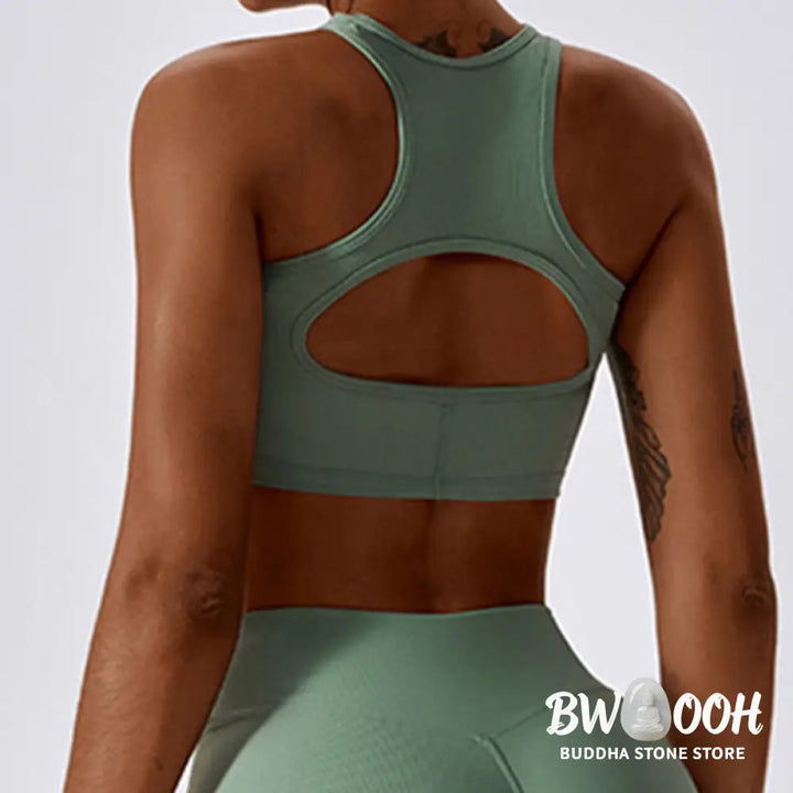 BWOOOH lotus print yoga pants - Sleeveless Crop Tank Top Flared Pants Sp