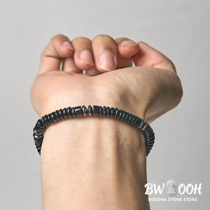 Buddha Stones Small Black Obsidian Green Aventurine Grey Jasper Tiger Eye Strength Rope Bracelet - Bracelet
