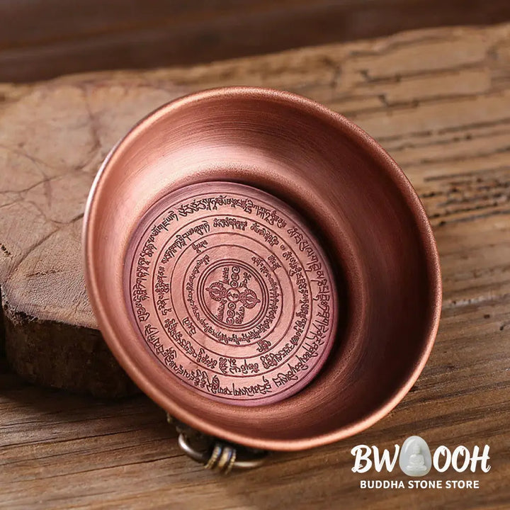 BWOOOH Small Copper Prayer Altar Portable Burning Holder Incense Sage Smudging Rituals Use Items - Copper