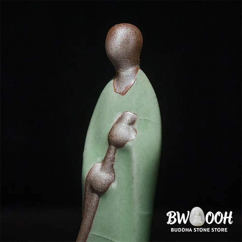 BWOOOH handcrafted Buddha statue - Small Formless Buddha Sweeping Monk