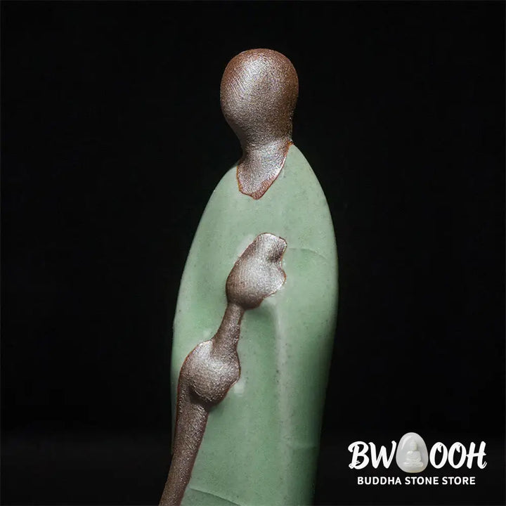 BWOOOH handcrafted Buddha statue - Small Formless Buddha Sweeping Monk