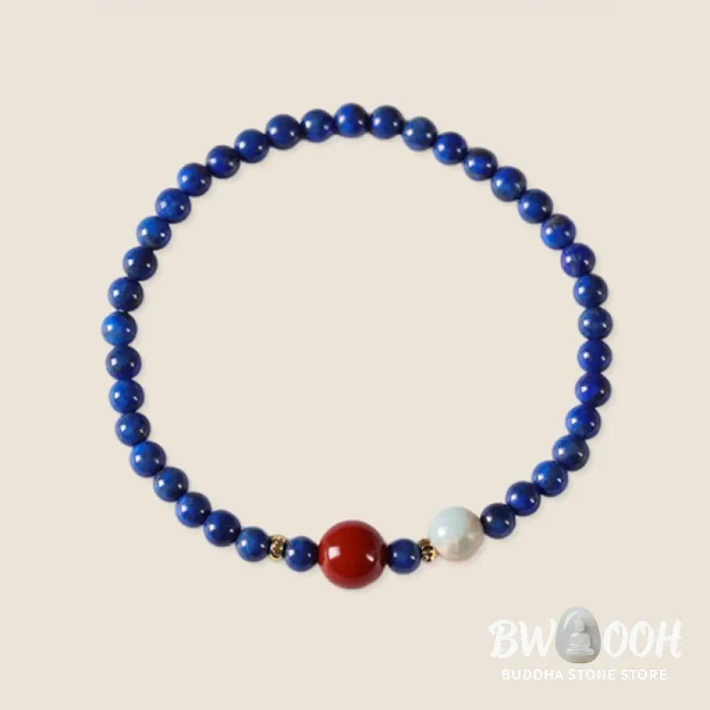 Buddha Stones Small Lazurite Agate Ultra-thin Beads Positive Bracelet - BWOOOH - Lazurite(Wrist Circumference: