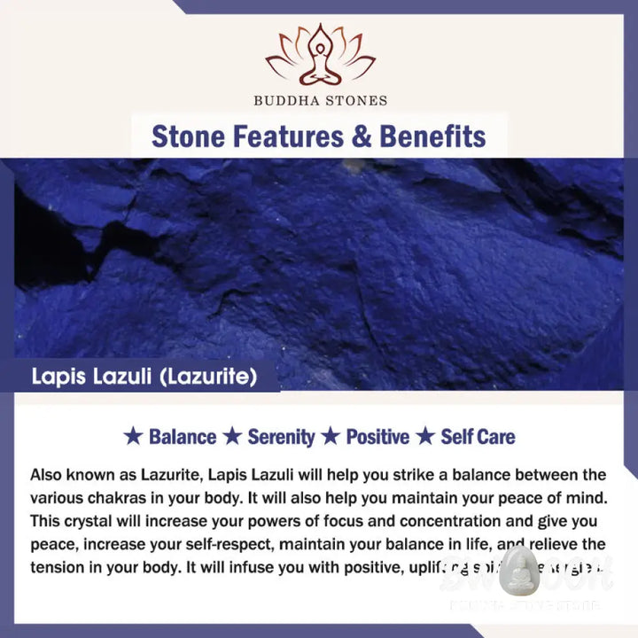 Buddha Stones Small Lazurite Cinnabar Ultra-thin Beads Positive Bracelet - Lazurite(Wrist Circumference: 5.5-5.9in)