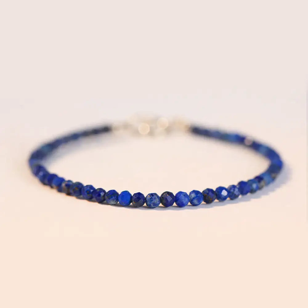 BWOOOH Small Lazurite Ultra-Thin Beads Balance Bracelet - BWOOOH - 3mm Polygonal Beads / 15cm - Bracelet