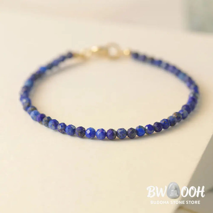 Buddha Stones Small Lazurite Ultra-Thin Beads Balance Bracelet - BWOOOH - Bracelet