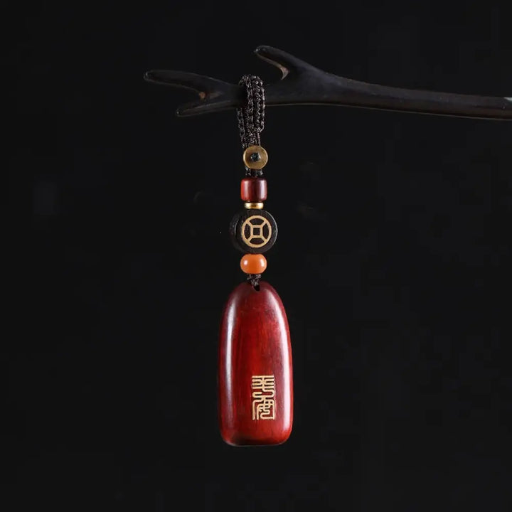 BWOOOH Small Leaf Red Sandalwood Ebony Wood Peace Auspici