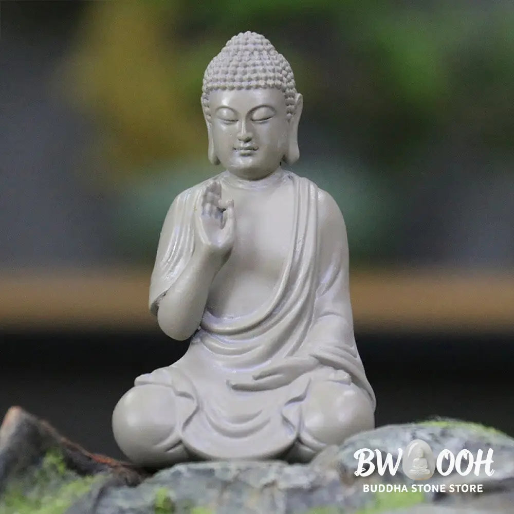 BWOOOH resin Buddha statue - Small Meditation Prayer Resin Buddh