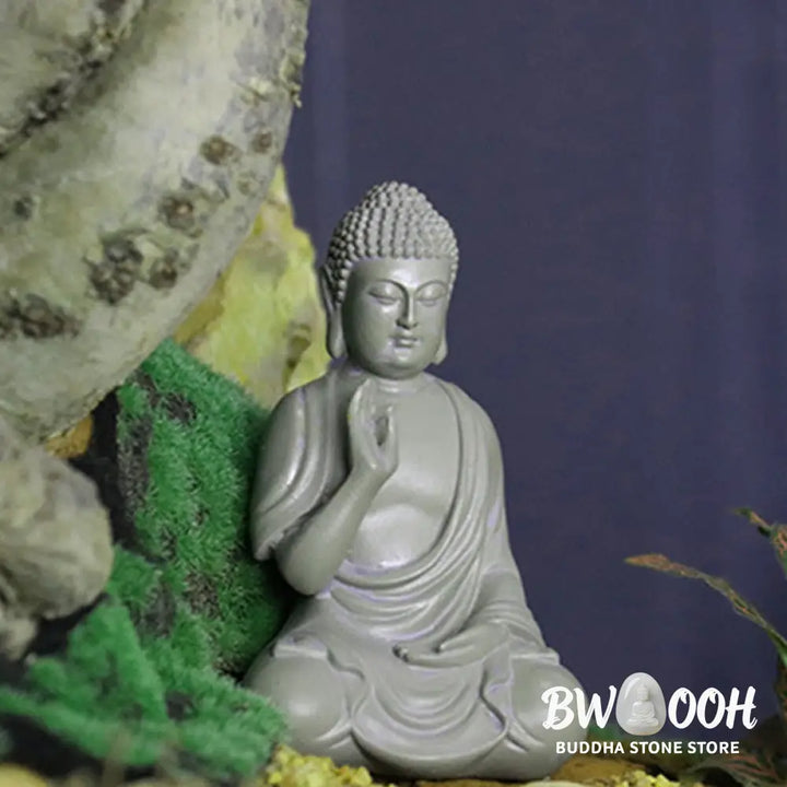 BWOOOH resin Buddha statue - Small Meditation Prayer Resin Buddh