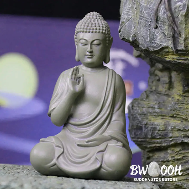 BWOOOH resin Buddha statue - Small Meditation Prayer Resin Buddh