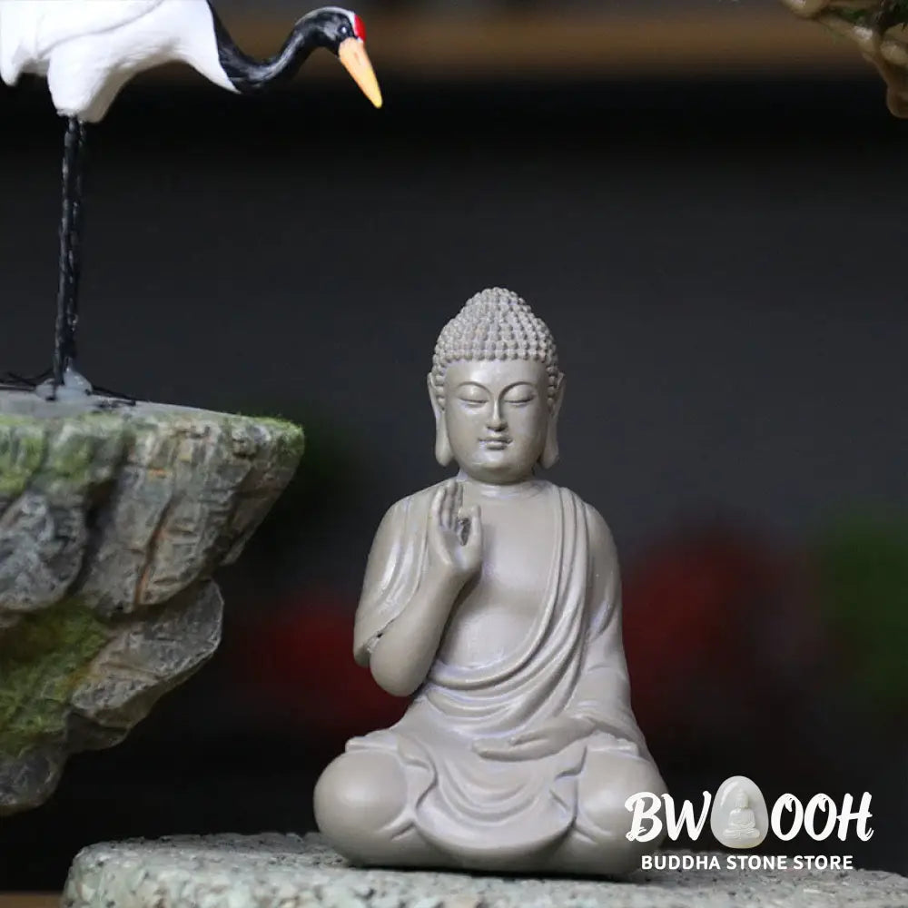 BWOOOH resin Buddha statue - Small Meditation Prayer Resin Buddh