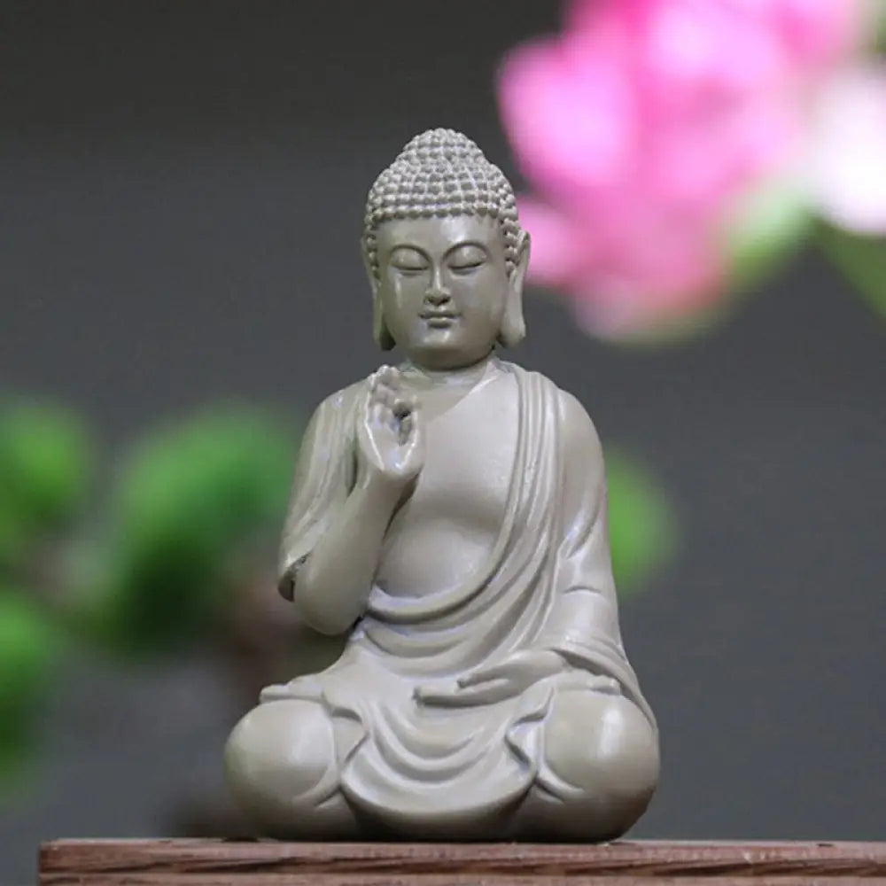 BWOOOH resin Buddha statue - Small Meditation Prayer Resin Buddh