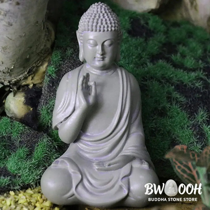 BWOOOH resin Buddha statue - Small Meditation Prayer Resin Buddh