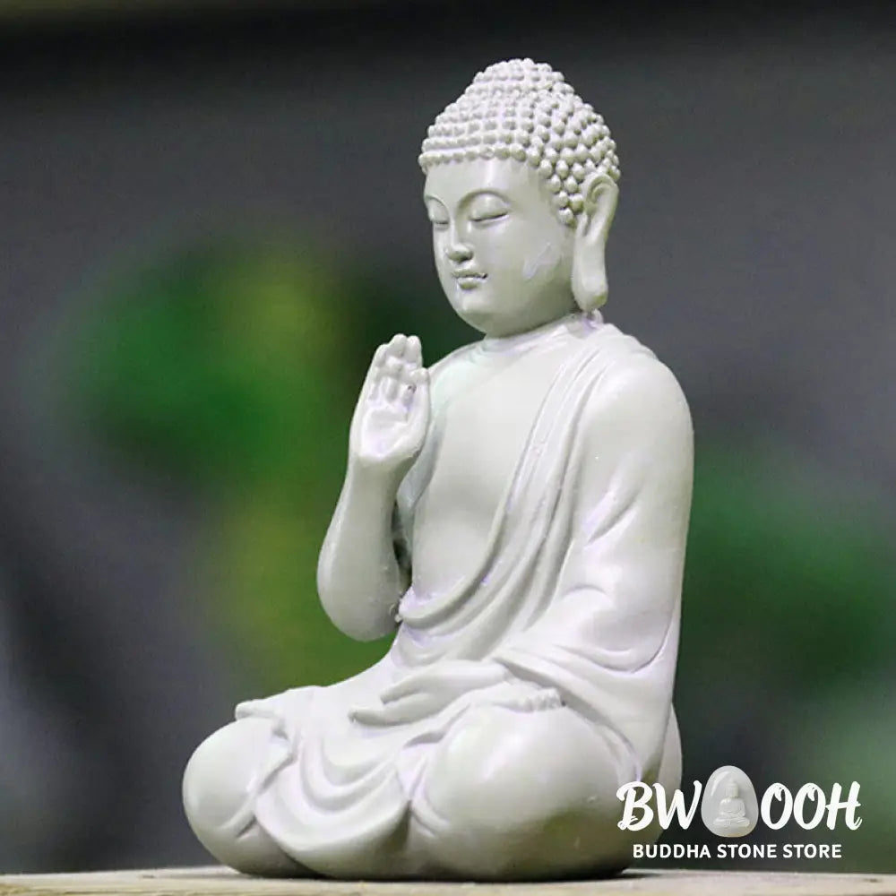 BWOOOH resin Buddha statue - Small Meditation Prayer Resin Buddh
