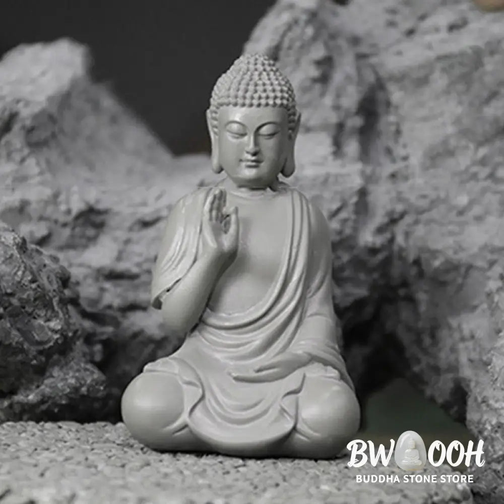 BWOOOH resin Buddha statue - Small Meditation Prayer Resin Buddh