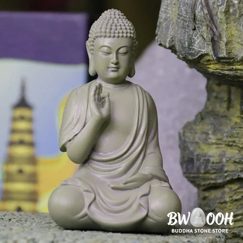 BWOOOH resin Buddha statue - Small Meditation Prayer Resin Buddh