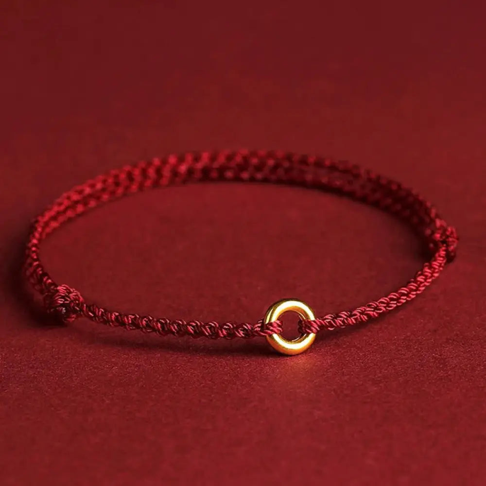 BWOOOH Small Peace Buckle Braided String Adjustable Conne