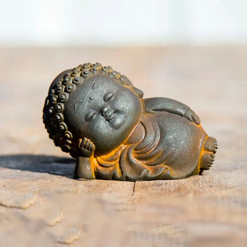 BWOOOH resin Buddha statue - Small Standing Lying Sitting Cute B