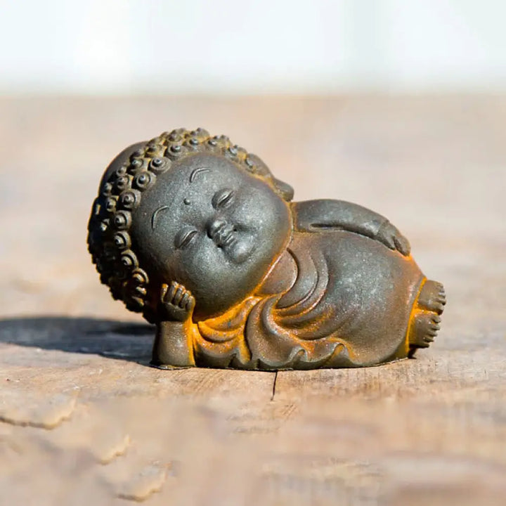 BWOOOH resin Buddha statue - Small Standing Lying Sitting Cute B