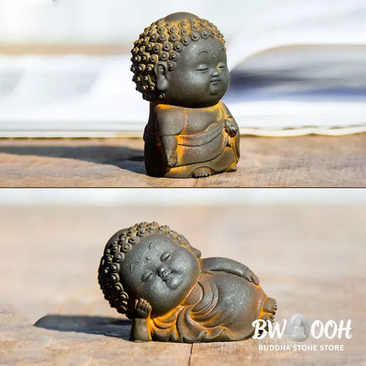 BWOOOH resin Buddha statue - Small Standing Lying Sitting Cute B