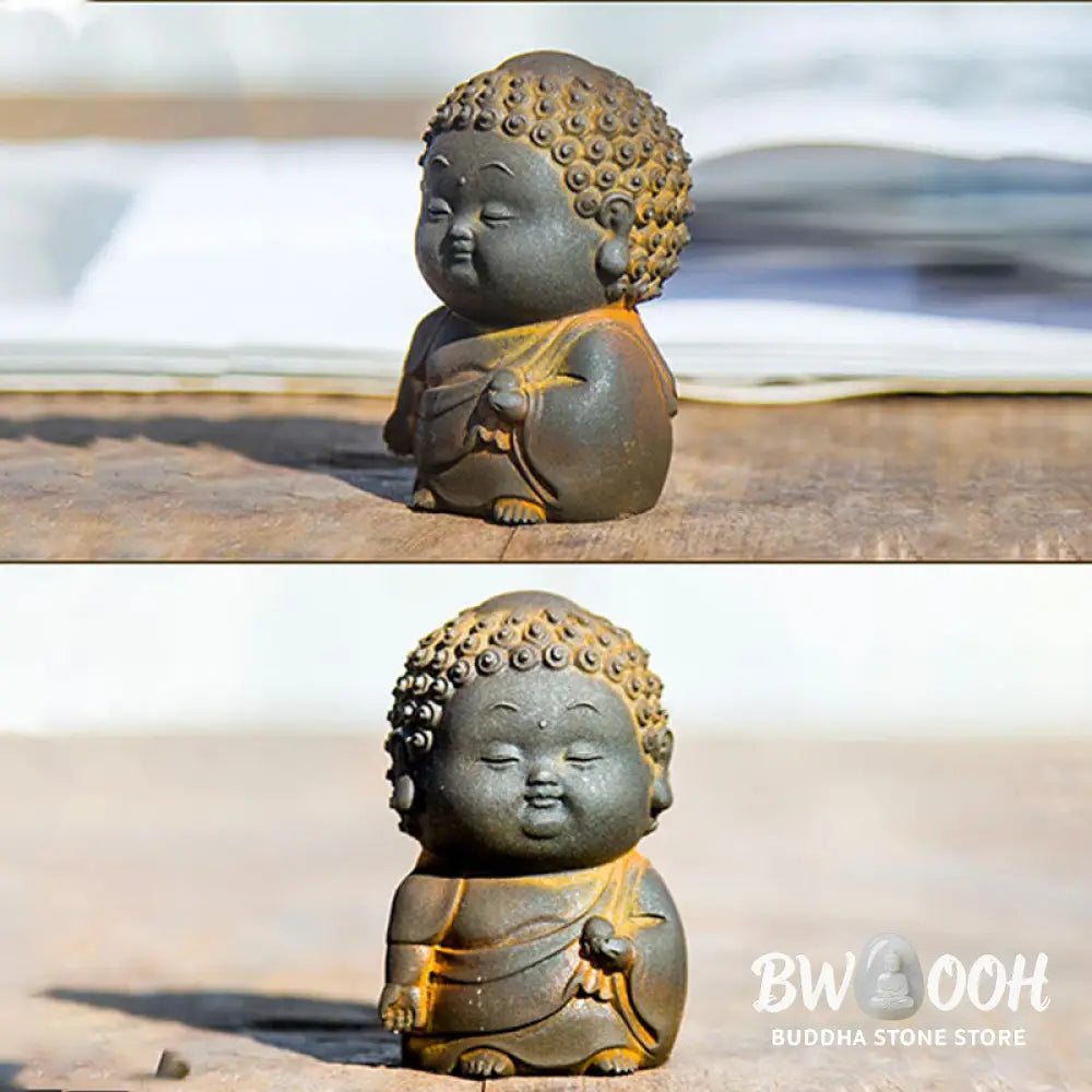 BWOOOH resin Buddha statue - Small Standing Lying Sitting Cute B