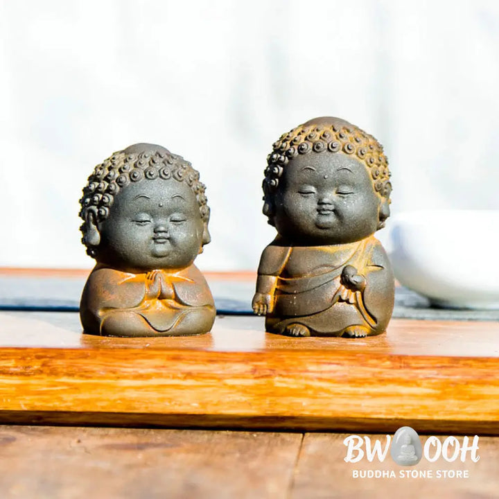 BWOOOH resin Buddha statue - Small Standing Lying Sitting Cute B