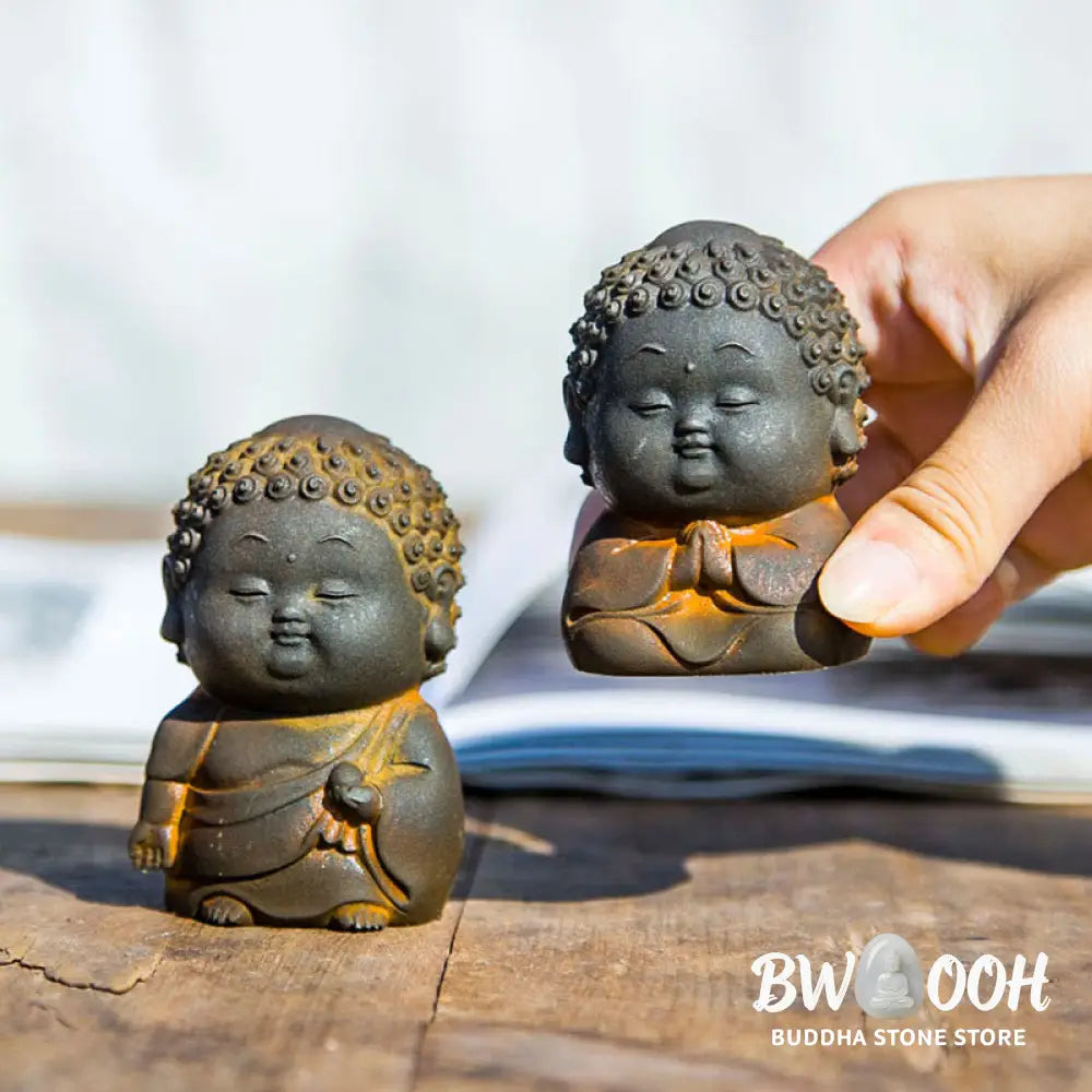 BWOOOH resin Buddha statue - Small Standing Lying Sitting Cute B