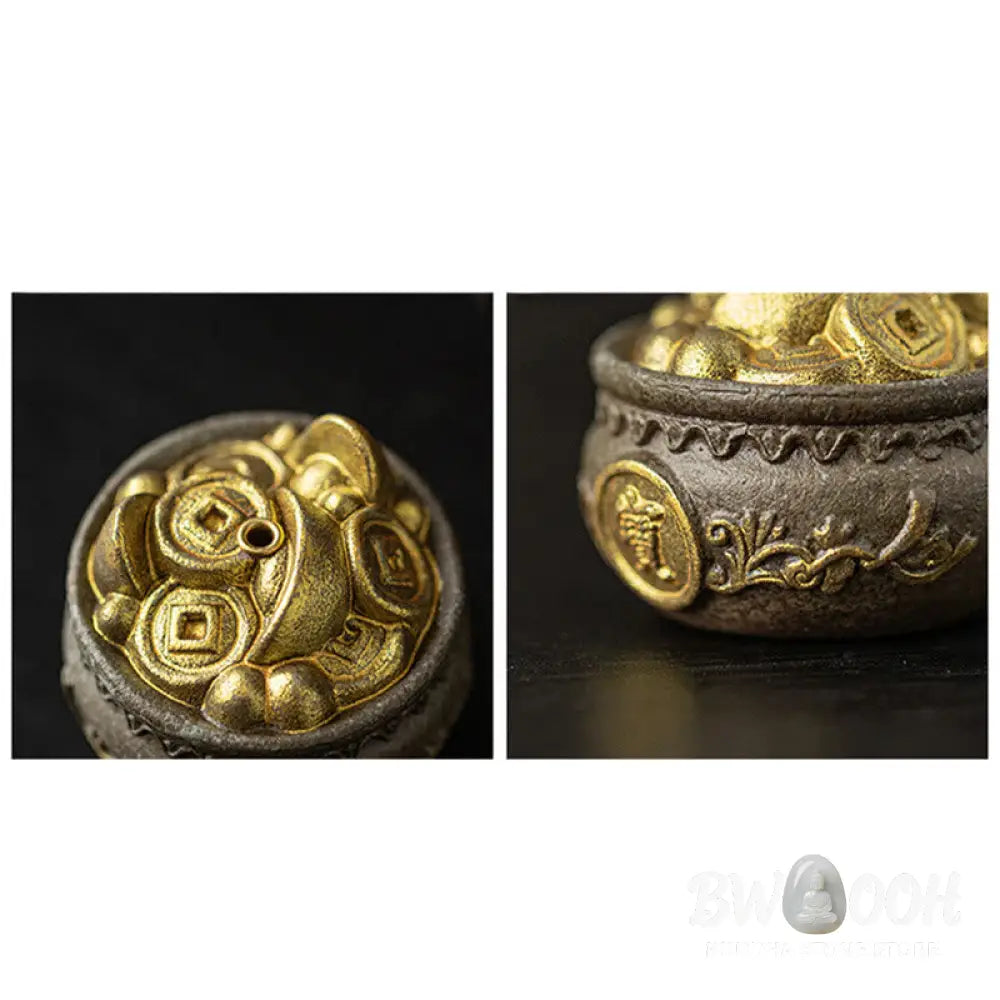 BWOOOH ceramic incense burner - Small Treasure Bowl Lucky Bag Bagua