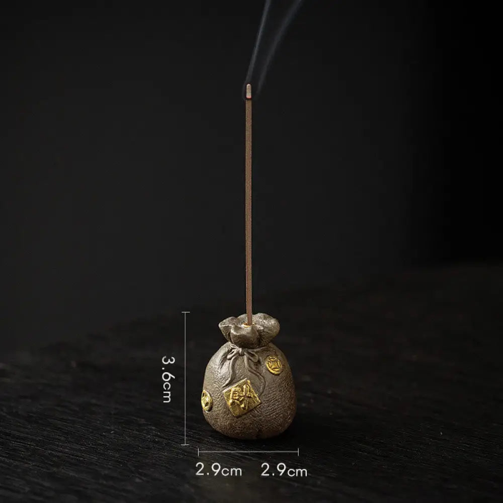 BWOOOH ceramic incense burner - Small Treasure Bowl Lucky Bag Bagua