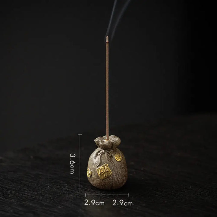 BWOOOH ceramic incense burner - Small Treasure Bowl Lucky Bag Bagua
