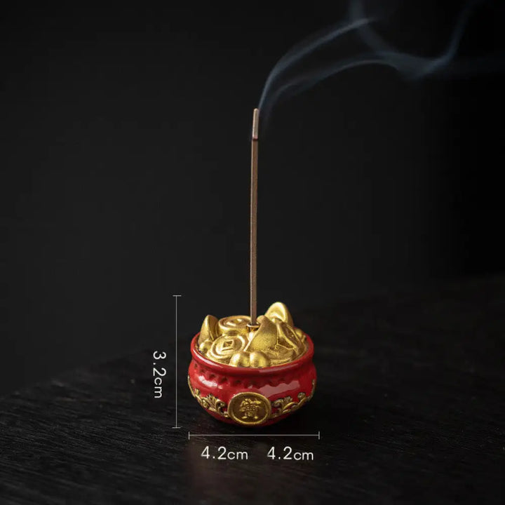 BWOOOH ceramic incense burner - Small Treasure Bowl Lucky Bag Bagua
