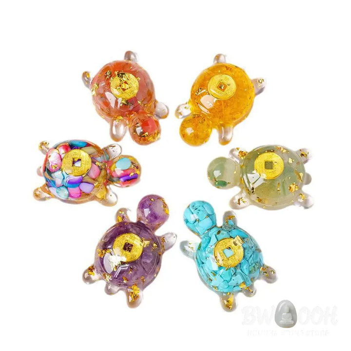Buddha Stones Small Various Crystal Green Aventurine Amethyst Turtle Copper Coins Luck Home Decoration - Decorations