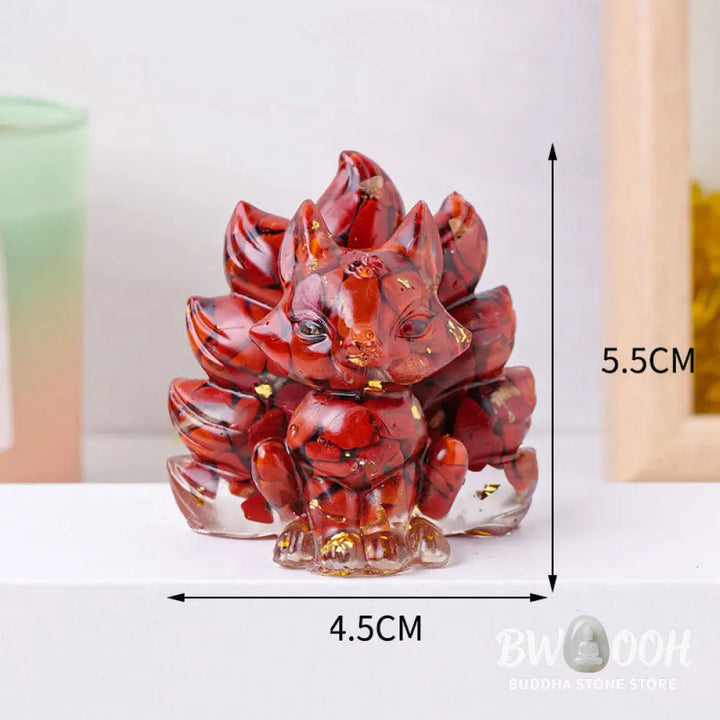 Buddha Stones Small Various Stone Strawberry Quartz Amethyst Green Aventurine Nine Tailed Fox Healing Home Decoration