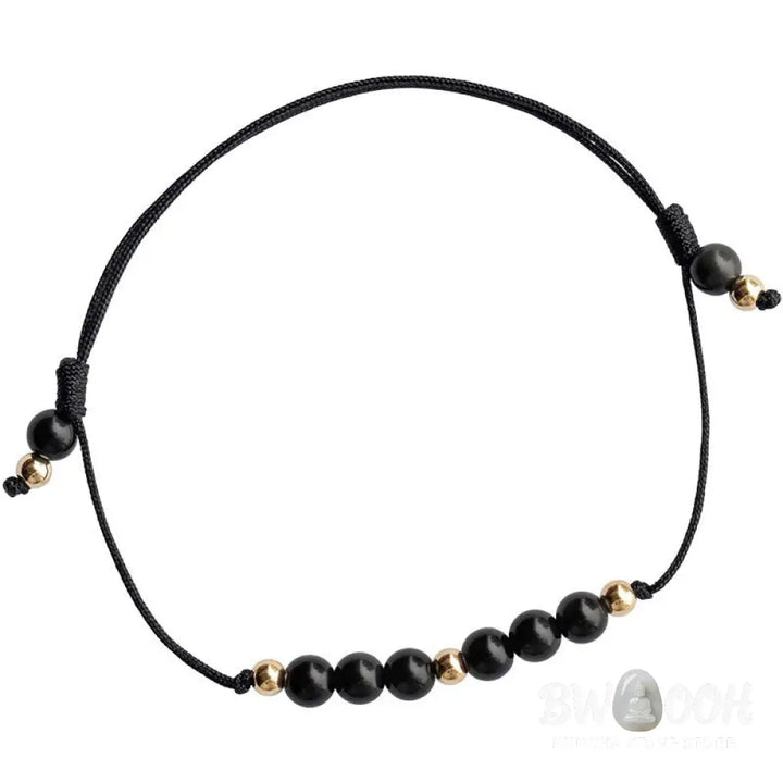 Buddha Stones Smoky Quartz Black Obsidian Ultra-thin Beads Success Bracelet - BWOOOH - Bracelet