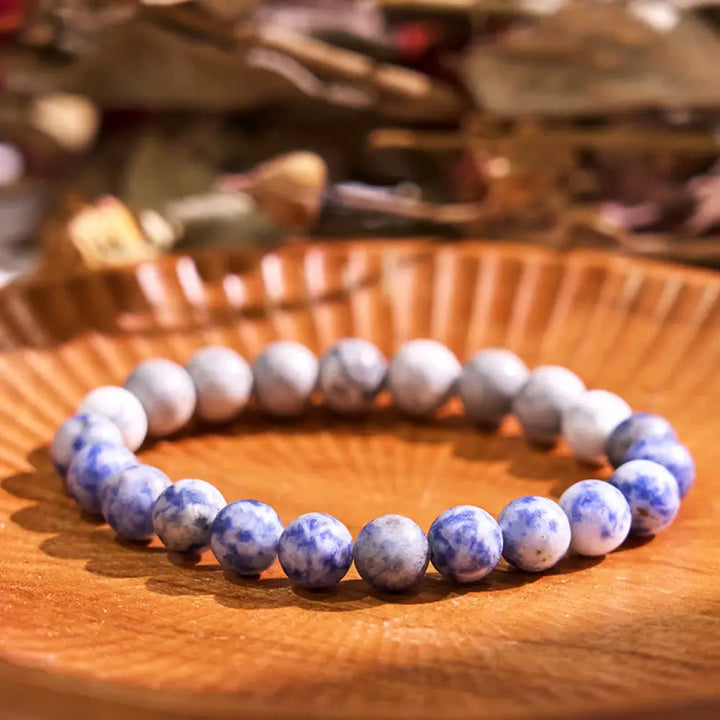 BWOOOH Sodalite Picasso Jasper White Turquoise Intuition Bracelet - BWOOOH - Sodalite Picasso Jasper White