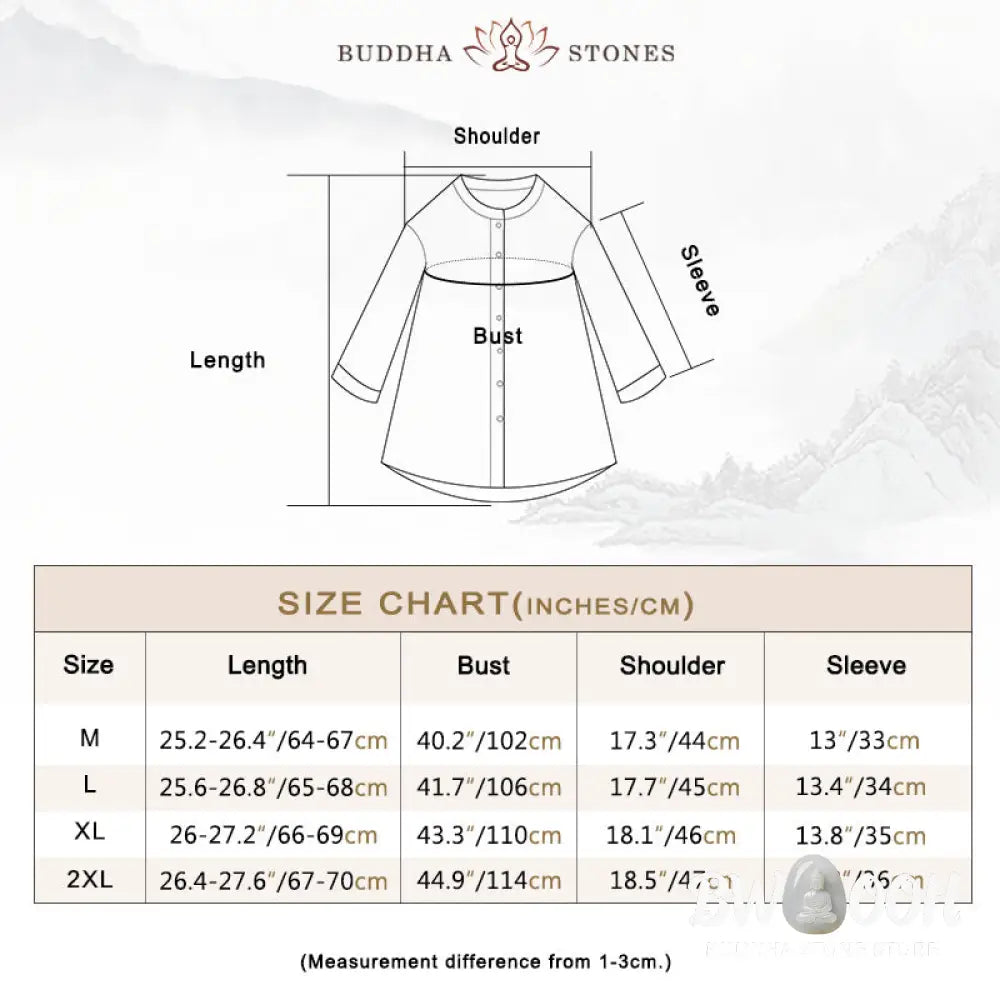 Buddha Stones Solid Color Button Three Quarter Sleeve Shirt - Women&