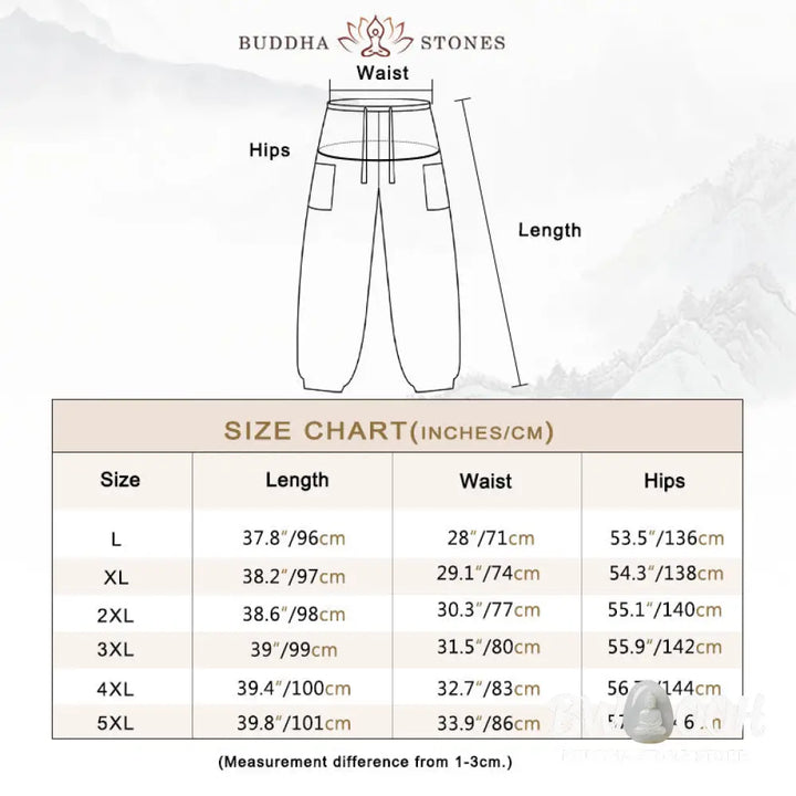 Buddha Stones Solid Color Corduroy Drawstring Men’s Harem Pants With Pockets - Men’s Harem Pants