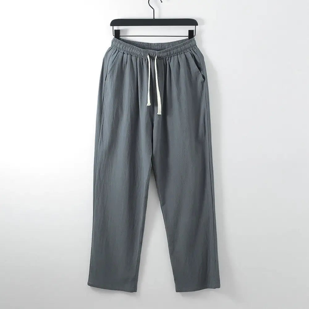 BWOOOH printed yoga pants - Solid Color Cotton Linen Casual Loose Me