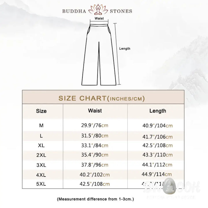 Buddha Stones Solid Color Cotton Linen Men&