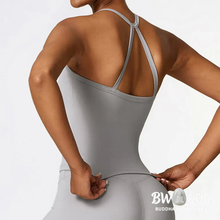 BWOOOH printed yoga pants - Solid Color Crop Tank Top High Waist Sho