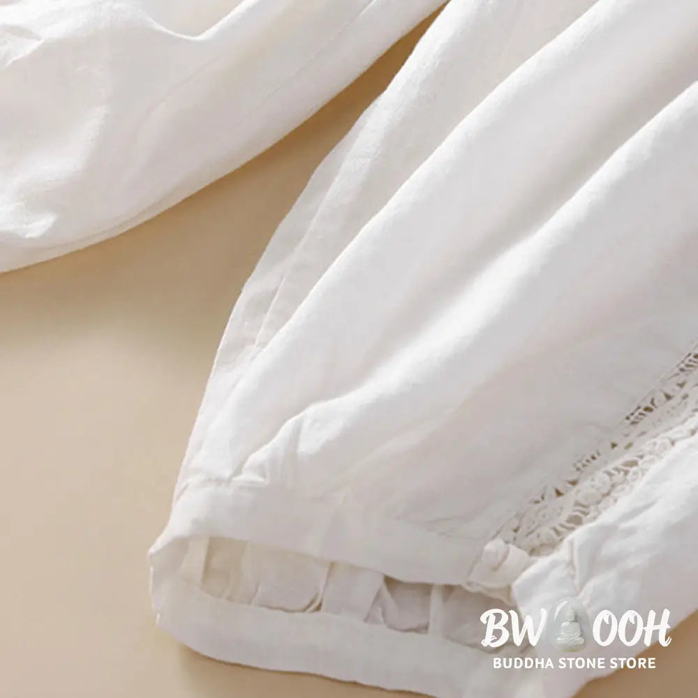 BWOOOH printed harem pants - Solid Color Flower Loose Drawstring Hare